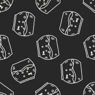 doodle pet fish seamless pattern background
