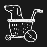doodle dog stroller N6