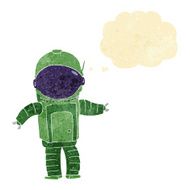 cartoon astronaut with thought bubble N20