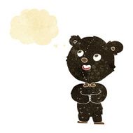 cartoon cute teddy bear with thought bubble N2