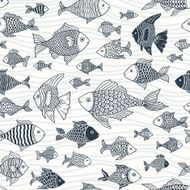 Seamless fish pattern N6