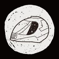 motorcycle helmet doodle N5