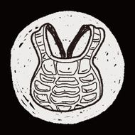 baseball catcher doodle N10