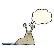 cartoon slug with thought bubble N2