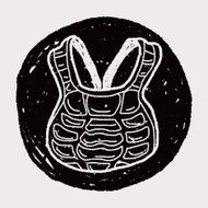 baseball catcher doodle N11