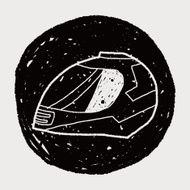 motorcycle helmet doodle N6