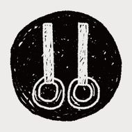 Gymnastics rings doodle N5