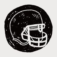 Doodle Football Helmet N6