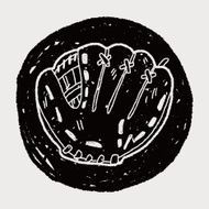 baseball glove doodle N7