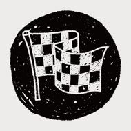 racing flag doodle N5