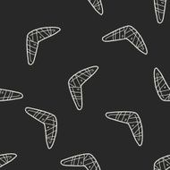 boomerang doodle seamless pattern background N4