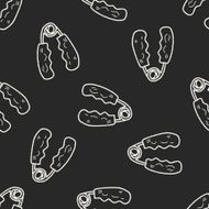 hand training tool doodle seamless pattern background N4