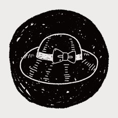 doodle Straw hat N16