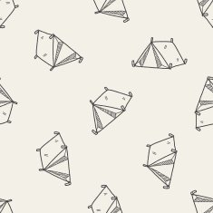 doodle tent seamless pattern background N2