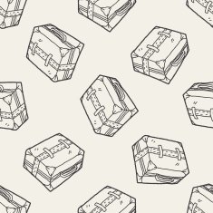 doodle Travel Bags seamless pattern background N8