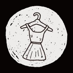 dress doodle drawing N10
