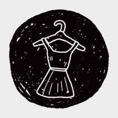 dress doodle drawing N11