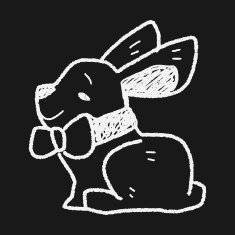 easter bunny doodle N11