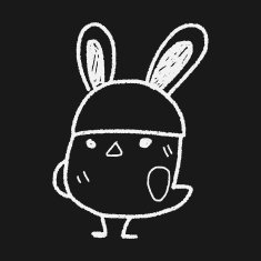 easter bunny doodle N12