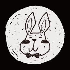 easter bunny doodle N21