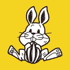 easter bunny doodle N26