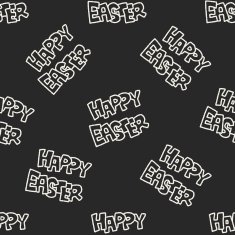 Easter decoration doodle seamless pattern background