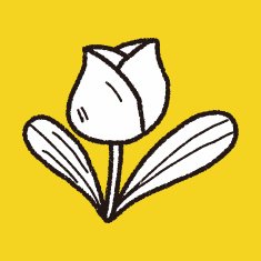 Easter decoration flower doodle N7