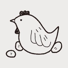 Easter egg and chicken doodle N5