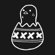easter egg doodle N91