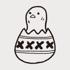 easter egg doodle N135