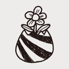 easter egg doodle N136