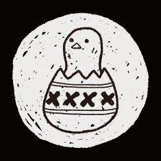 easter egg doodle N158