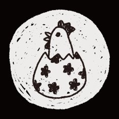 easter egg doodle N160