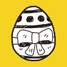easter egg doodle N163