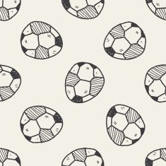 Easter egg doodle seamless pattern background N24