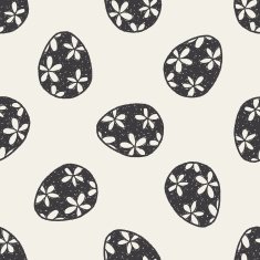 Easter egg doodle seamless pattern background N29