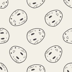 Easter egg doodle seamless pattern background N37