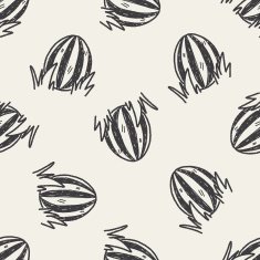 Easter egg doodle seamless pattern background N38