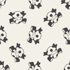 Easter egg doodle seamless pattern background N42