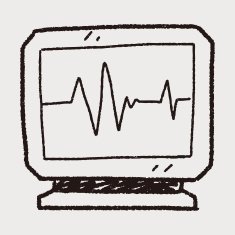 ECG doodle drawing N8