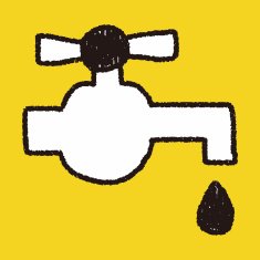 Faucet doodle drawing N4