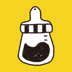 feeding bottle doodle drawing N4