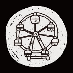 Ferris wheel doodle N16