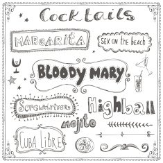Cocktails doodles N2