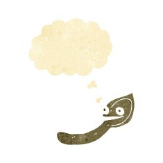 cartoon spoon with thought bubble N2