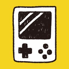 Handheld game doodle drawing N4