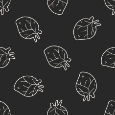 heart doodle seamless pattern background
