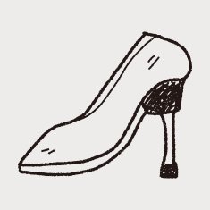 High-heeled shoes doodle N6