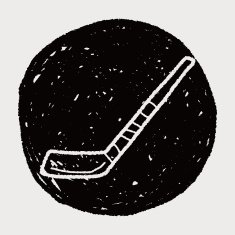 Hockey stick doodle N4