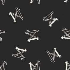 hospital bed doodle seamless pattern background N2